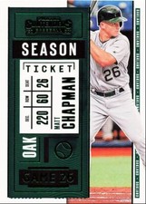 2020 Panini Contenders Matt Chapman Oakland Athletics #50