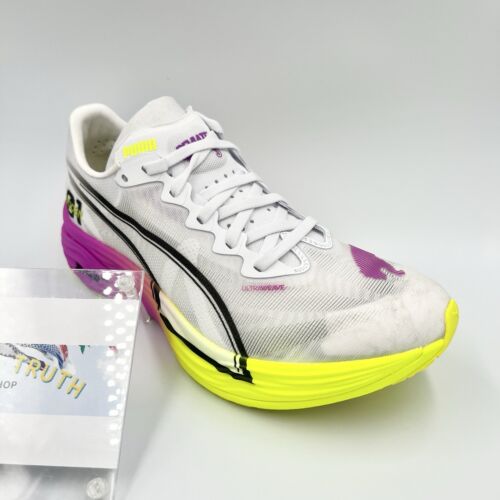 Puma Deviate Nitro Elite 3 Ekiden Glow White Pure Magenta 311896-01 Taglia Uomo - Foto 8 di 24