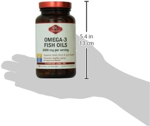 Olympian Labs Omega-3 Fish Oils, 2000Mg per Serving - Helps Support Brain & Hear - Picture 8 of 12