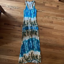2 cute Maxi Dress Size small Boho Tie Die Sleeveless Beach Casual