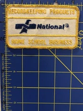 Vintage National Logo Patch Recordkeeping Products Home School Business High HS