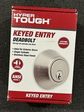 Hyper Tough Keyed Entry Deadbolts, ANSI Grade 3 Household