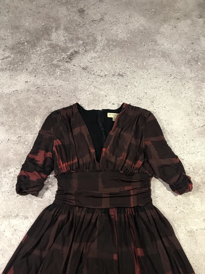 Vestido Mujer Burberry Cremallera Multicolor USA 4 UK6 Ita 38 Ger 34 M Foto 4 de 4