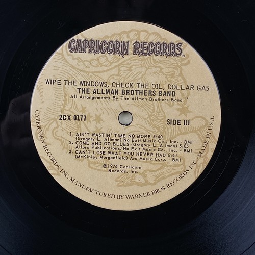 ALLMAN BROTHERS BAND Wipe The Windows.CAPRICORN 2XLP Gatefold - Picture 9 of 13