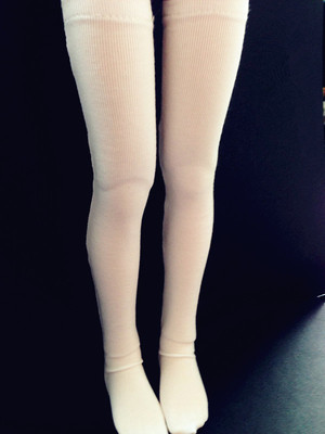 BJD DOLL Dollfie White thigh long stocking Knee socks Clothes For 1//4 SD