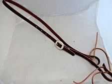 1/2" Bosal Hackamore Hanger Rich Brown Harness Leather SS Cart Buckle Water Tie