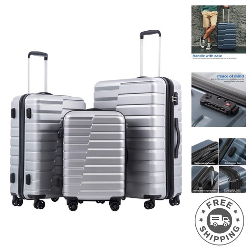 Durable Expandable Suitcase Set with 20", 24", and 28" Sizes - Travel Smart