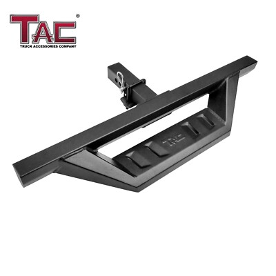 TAC Hitch Step Universal Fit 2'' Rear Hitch Receivers with 4'' Drop Heavy Duty BLK