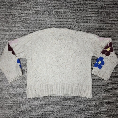 Madewell Size S Girls Shirt Long Sleeve Sweater Crew Neck Beige - Picture 5 of 10