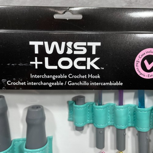 New SUSAN BATES Twist + Lock CROCHET HOOK Interchangeable SET w/ Case 11pc - Picture 2 of 10