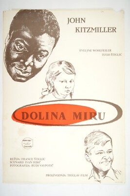 DOLINA MIRU / MR JIM / VALLEY OF PEACE Orig YU movie poster 1956 JOHN KITZMILLER