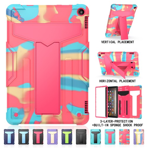 For Amazon Fire HD 10/HD 10 Plus 2021 HD8 10th 2020 Shockproof Stand Rugged Case - Picture 6 of 63