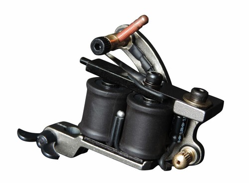 Hot Sell 10 Wrap Coil Alloy Tattoo Apprentice Machine Gun F Kit Power Set Supply - Picture 2 of 2