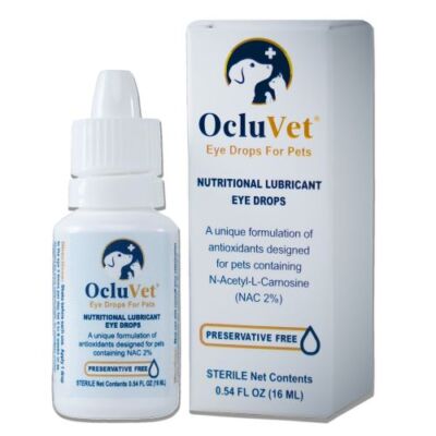 OcluVet Nutritional-Lubricant Eye Drops, 15 ml: For Cataracts, Lens Opacity