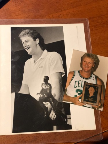 Type 1 photo lot Larry Bird 1986 MVP Boston Celtics 8x10 and 4x6 snapshot