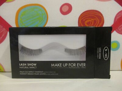 MAKE UP FOR EVER ~ LASH SHOW NATURAL IMPACT INSTANT DRAMA FALSE LASHES ~ BOXED