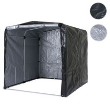 Casetta per attrezzi HWC-N61, capannone casetta da giardino, alluminio protezione UV impermeabile, 201 x 201 x 201 cm