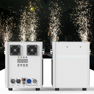 4PCS 700W Cold Spark Machine DMX Stage Firework with Case Outdoor Wedding Party