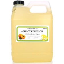 32 oz Premium Apricot Kernel Oil Pure Cold Pressed Fresh Guaranteed Best Quality