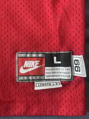 NIKE Allen IVERSON PHILA Jersey Size Large +2 THROWBACK RED/BLUE