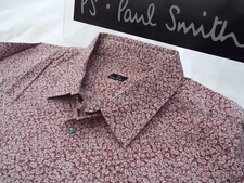 PAUL SMITH Mens Shirt 🌍 Size L (CHEST 42") 🌎 RRP £95+📮 DITSY FLORAL PRINT