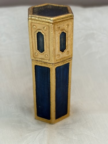 Vintage Estee Super Perfume 1/8 oz Full Enamel Metal Bottle Estee Lauder Unused