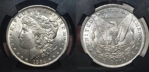 1884-O Morgan Silver Dollar $1 NGC MS62 New Orleans Mint