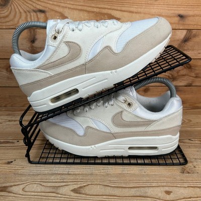 Nike Turnschuhe Damen Größe UK 4 Air Max 1 hellelfenbein Sanddrift Freizeitschuhe