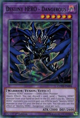 Destiny HERO - Dangerous - COTD-EN096 - Common - 1st Edition Near Mint Code Of T