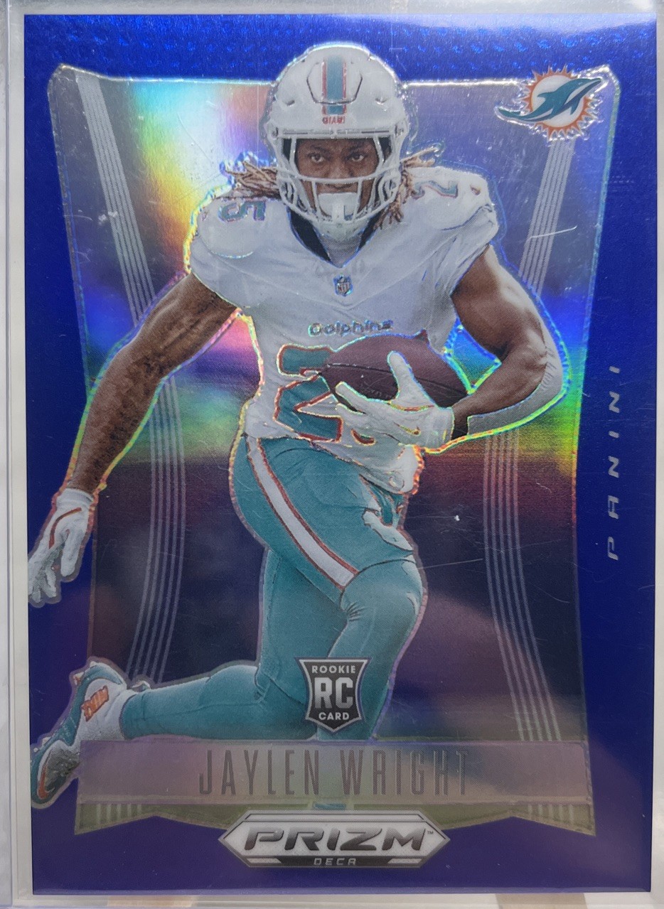 2024 Prizm Deca Jaylen Wright Rookie Blue Prizm 142/149