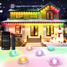 Permanent Outdoor Lights, 50FT Smart RGB+IC LED Lights for House - IP67 Water...