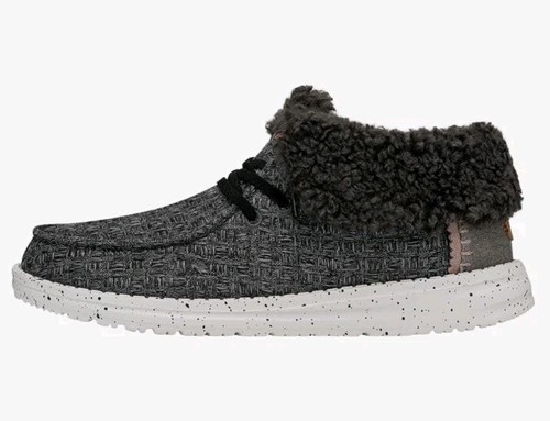 Hey Dude Women Cozy Slip-On Loafer Muckluc Memory Foam Fold Stitch Black US W8 - Picture 15 of 20