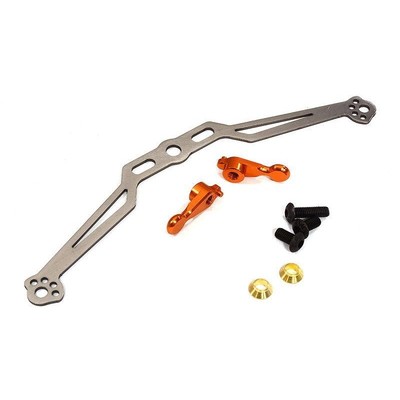 Bras De Support Usiné INTEGY Pour Tamiya T3-01 Dancing Rider - CNC Vert - Échelle 1/8 - Neuf