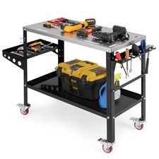 Welding Table 580KG Welding Workbench on Wheels w/ Tool Rack 180KG Max Load