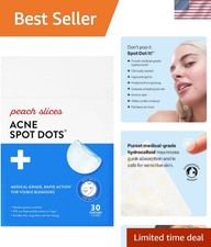 Translucent Acne Spot Patches - 30 Count Hydrocolloid Dots for All Skin Types