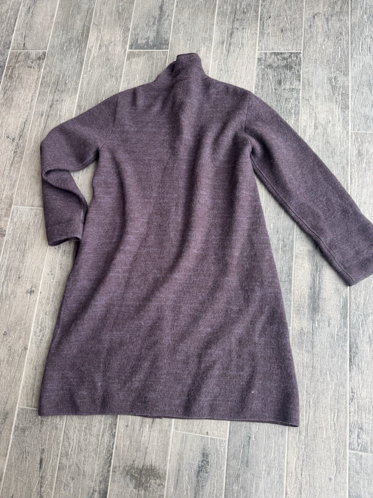 Peruvian Connection Long Duster Sweater Deep Eggp… - image 16