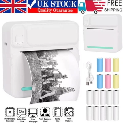 Mini Thermal Printer Pocket Bluetooth Mobile Phone Photos Label Printing Machine - Image 1 of 4