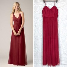 Watters Wtoo Infinity Bobbinet Bridesmaid Dress Claret Red Style 852 Womens 12