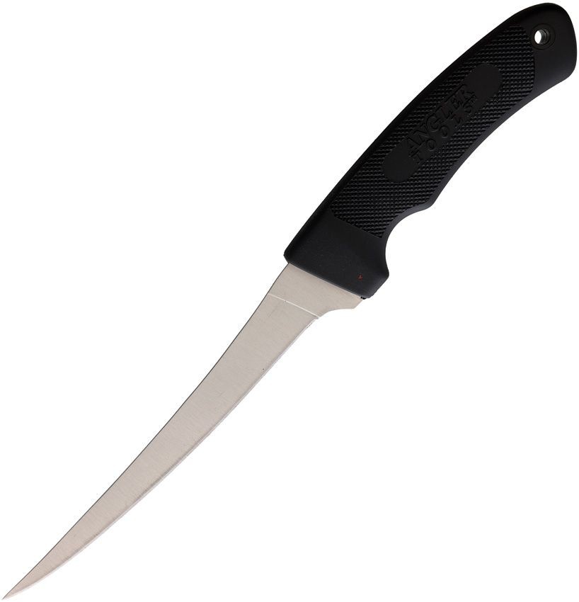 Kitchen Knife 6.5" Stainless Steel Fillet Blade Checkered With Rubber Handle