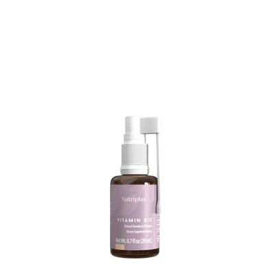 Nutriplus Vitamin B12 Spray | Veganes Methylcobalamin, Erdbeergeschmack, 25 ml