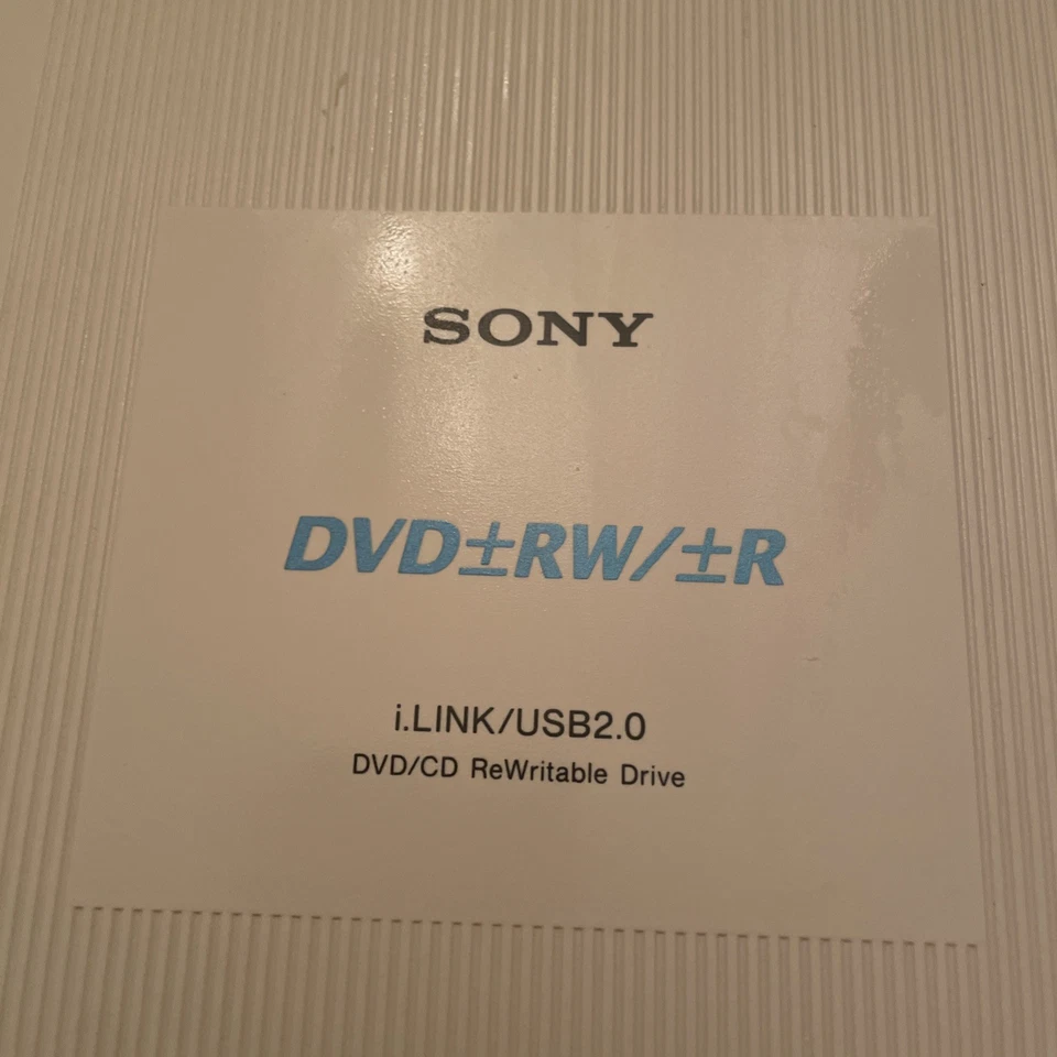 Unidad óptica DC DVD de doble capa Sony DVD-RW CD-RW beige vintage DRX-510UL Foto 4 de 4