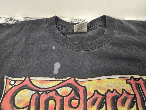 Camisa Original Vintage Negra Cinderella Wants You Band 2000 Y2K Tour Talla Grande - Imagen 3 de 16