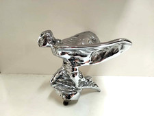Kneeling Rolls Royce Car Mascot No Base Solid Brass Flying Lady Statue Spirit