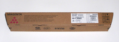 Original RICOH Toner MP C3502 Magenta 842018 für Ricoh Aficio MP C3002, 3502 NEU