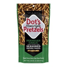Dot's Homestyle Pretzels Parmesan Garlic Seasoned 16 Ounce Pack of 1