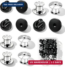 70PCS Locking Pin Backs, Metal & Rubber Locks Backings for Enamel Pins