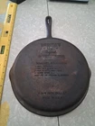 Wagner's 1891 Original Cast Iron 11-3/4" Skillet Excellent Condition