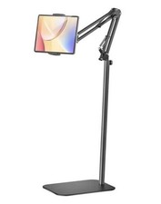 Tablet Floor Stand, 360-Degree Rotatable Metal Tablet Holder Stand, Adjustable