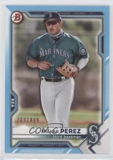 2021 Bowman Draft Sky Blue 209/499 Milkar Perez #BD-117 0g46