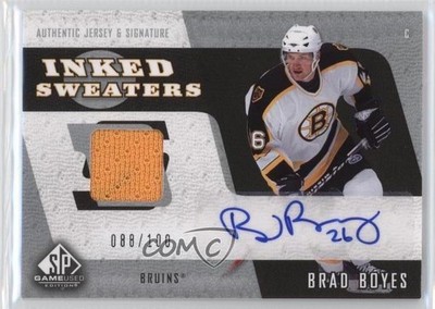 2006-07 SP Game Used Edition Inked Sweaters 88/100 Brad Boyes #IS-BB Auto 2a8